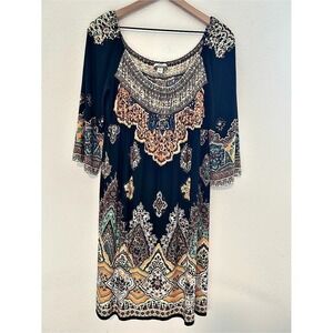 Muse Exclusively for Boston Proper Paisley Midi Dress 10 Bohemian Date Night
